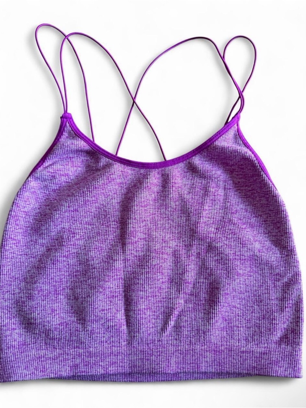 No Boundaries Purple Strappy Crop Top
